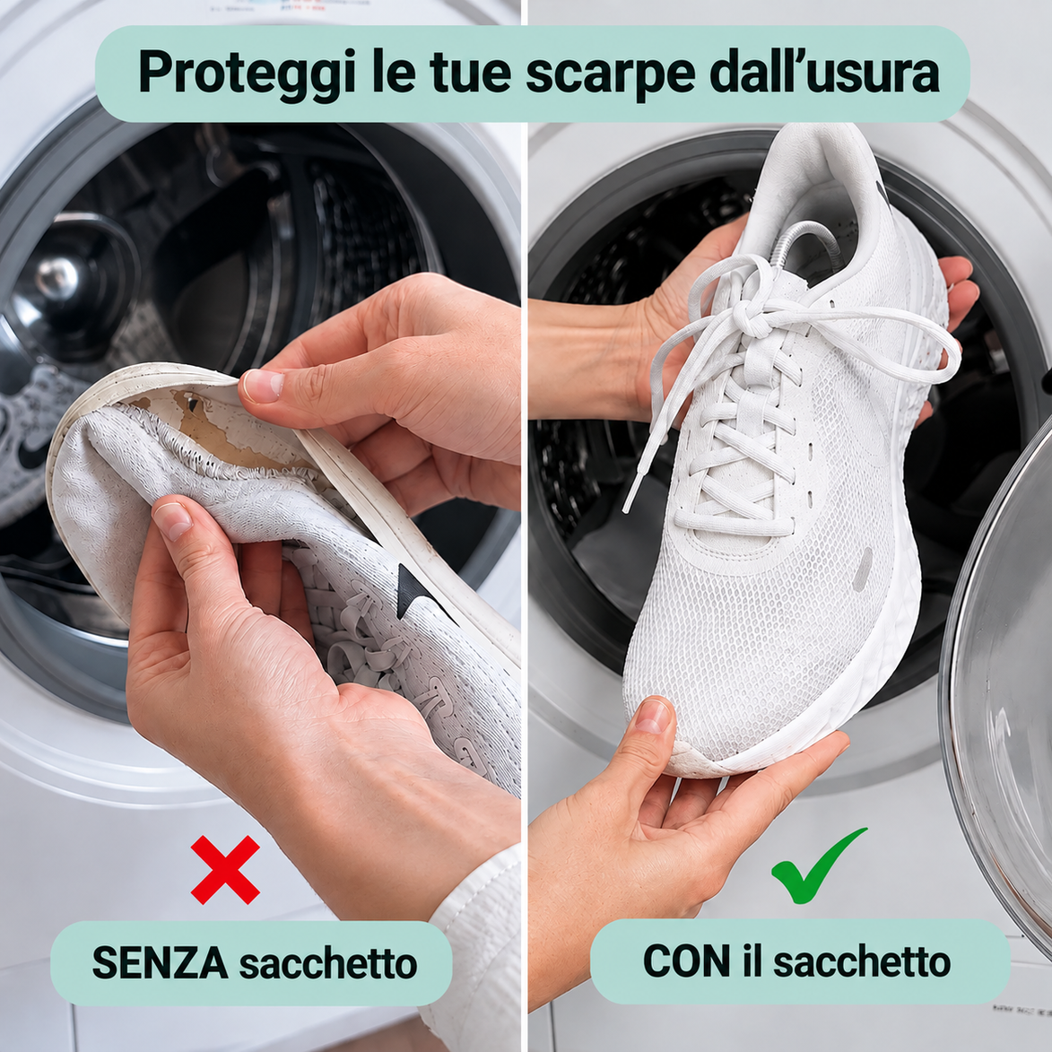 KickClean | Il sacchetto per scarpe senza odori e perfettamente pulite in soli 30 minuti