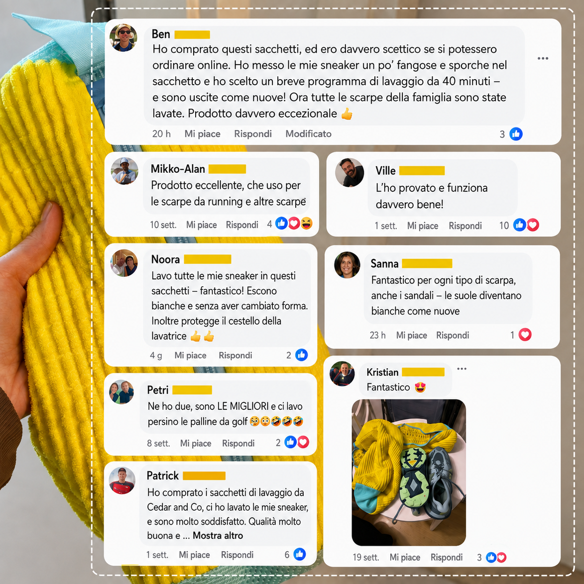 KickClean | Il sacchetto per scarpe senza odori e perfettamente pulite in soli 30 minuti