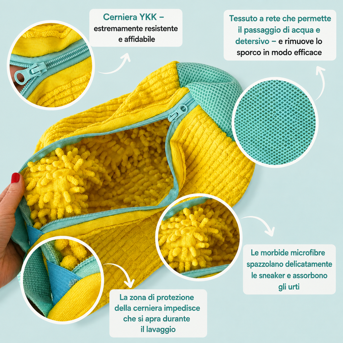 KickClean | Il sacchetto per scarpe senza odori e perfettamente pulite in soli 30 minuti